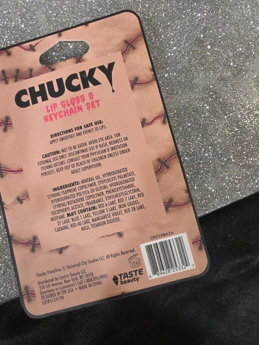 Taste Beauty X Chucky Lip Gloss & Keychain Set